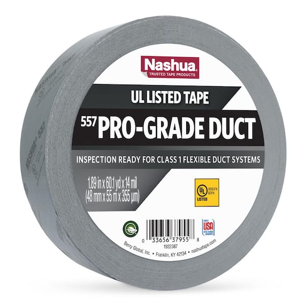Nashua Tape 1.89 in. x 60 yd. 557 Pro-Grade UL Listed Duct Tape
