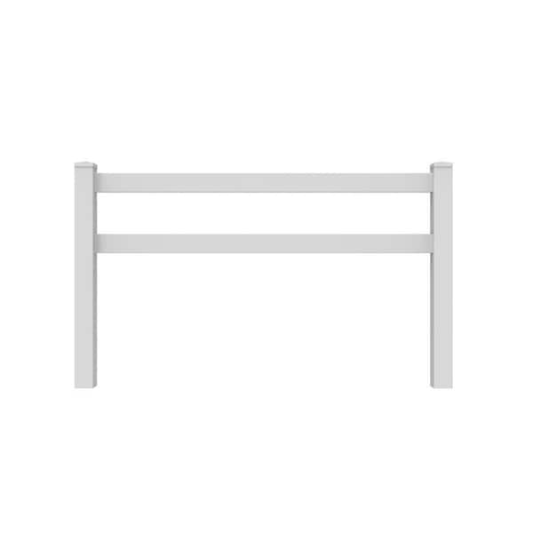 Veranda 1-1/2 in. x 5-1/2 in. x 192 in. Vinyl Fence Ranch Rail