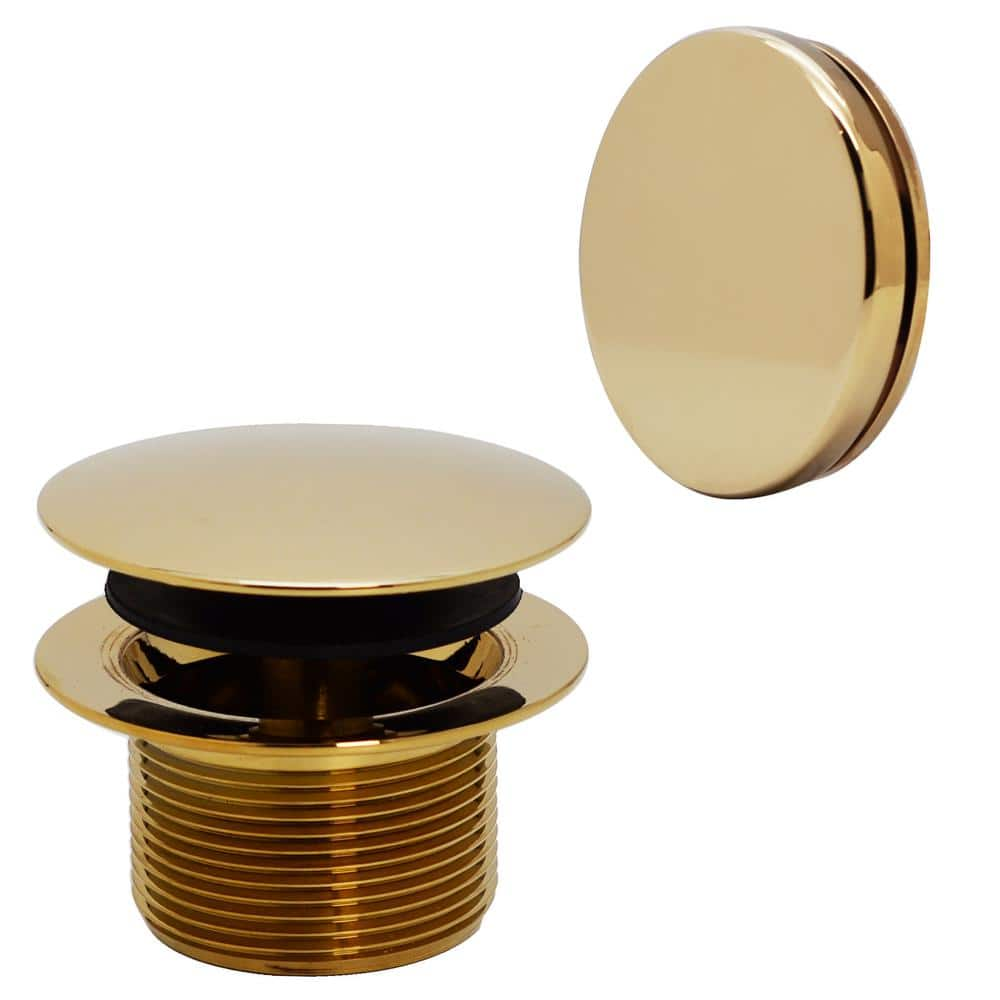 Westbrass 1-1/2 in. NPSM Coarse Thread Mushroom Tip-Toe Bathtub Drain ...