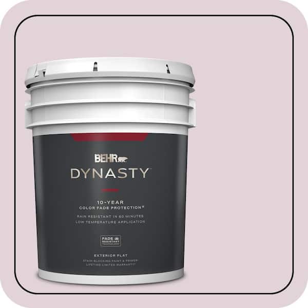 BEHR DYNASTY 5 gal. #690E-2 Heather Rose Flat Exterior Stain-Blocking Paint & Primer