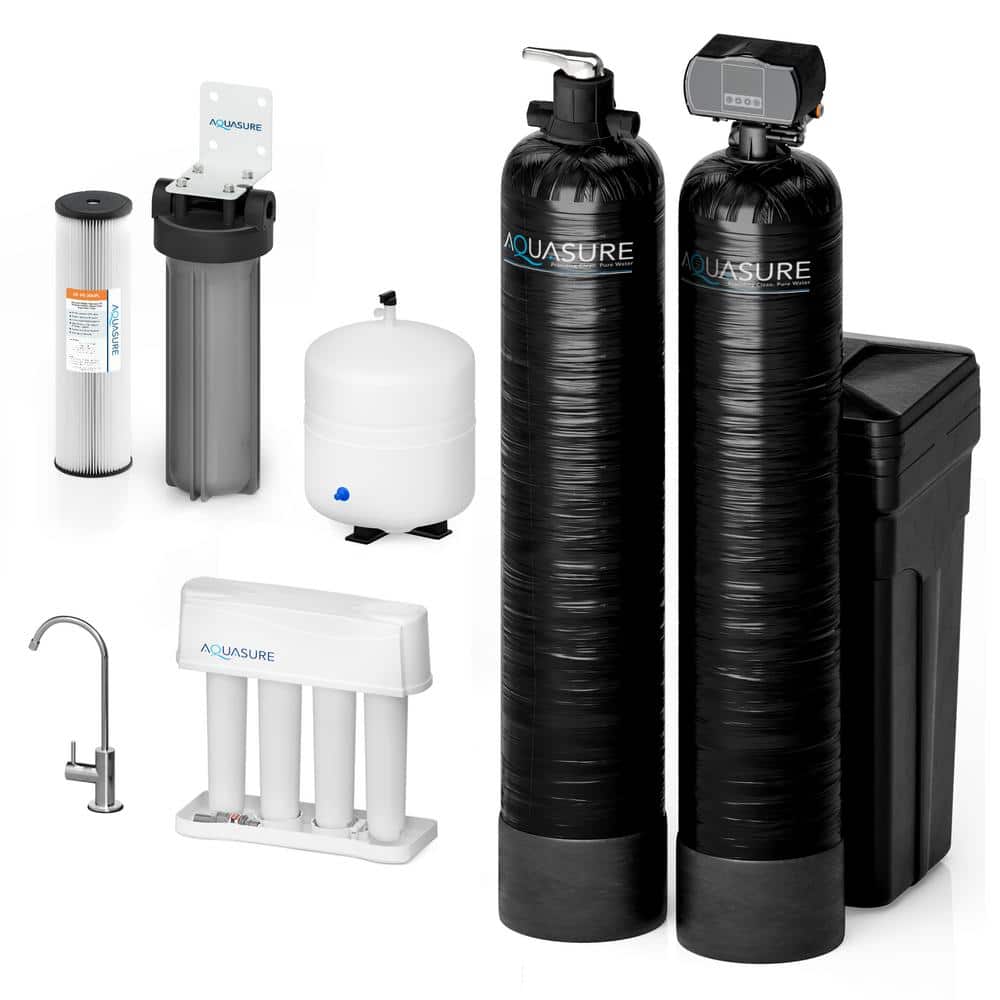 Total Solution S10 Whole House Water Filtration System - Complete Total  Home Water Filter, Softener and Purification Package