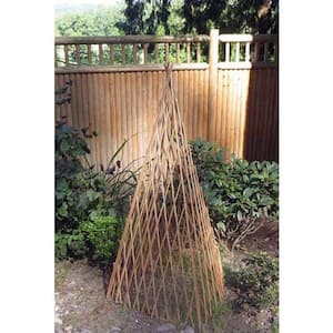 14 in. W x 72 in. H Classic Willow Expandable Trellis Teepee