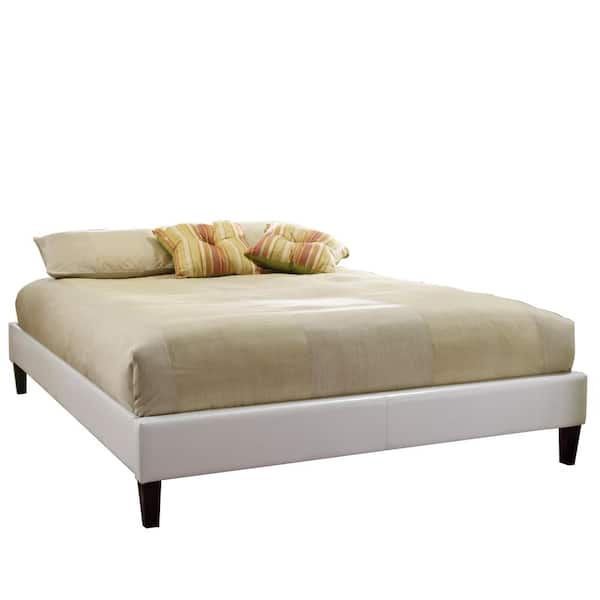 Rest Rite Charleston White Full Upholstered Platform Bed