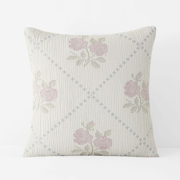 Legends Hotel Fleur Coverlet Cream Cotton Sham