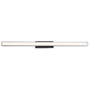 Brink 36 in. Black LED Vanity Light Bar and Wall Sconce, 3500K