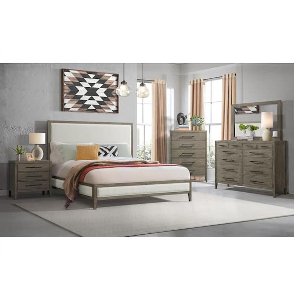 Armes Grey 12-Drawer 60 in. Dresser