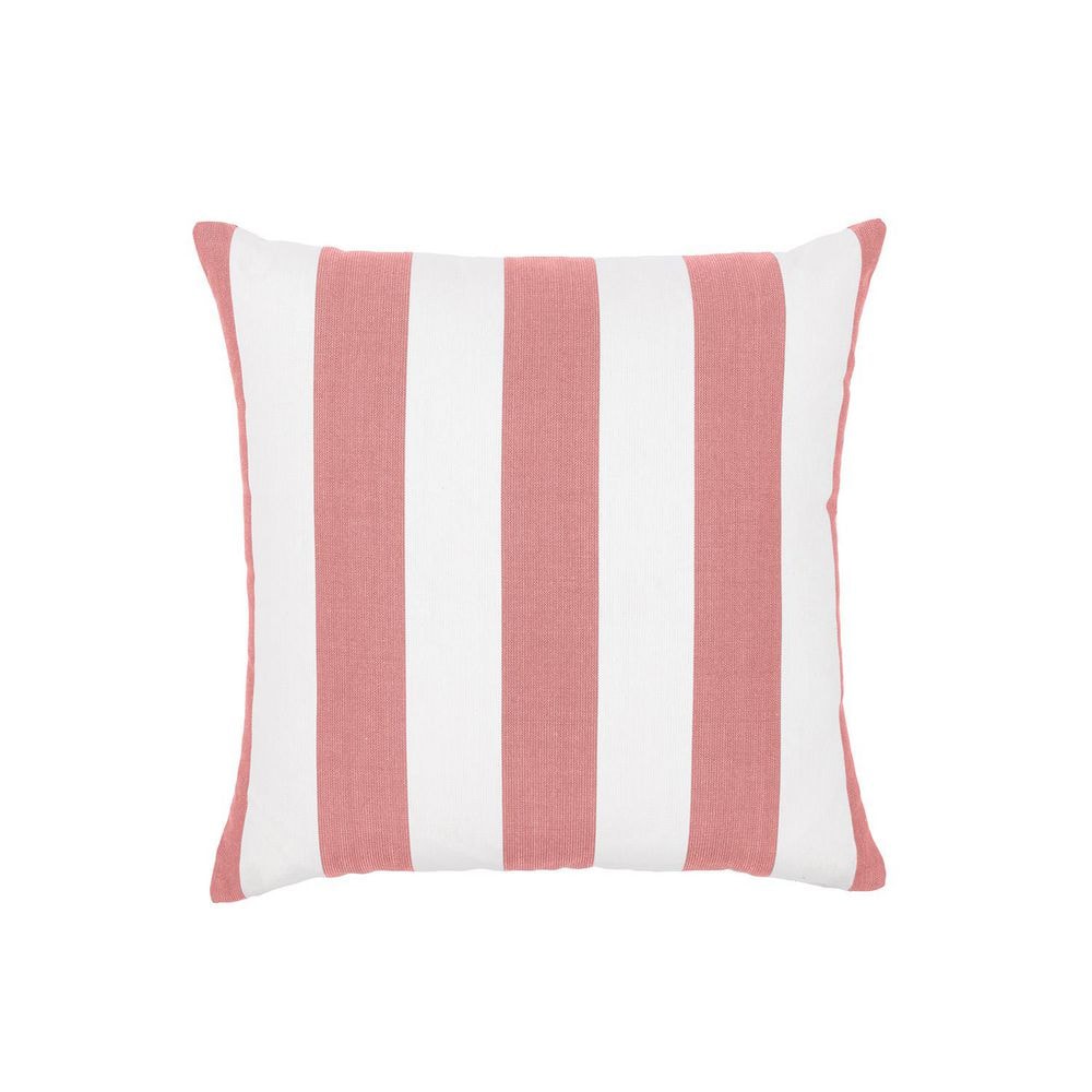 Cabana Stripe Pink/White Set of Two 18 in. Knife Edge Filled Outdoor Throw Pillow price history on PriceWatchPro