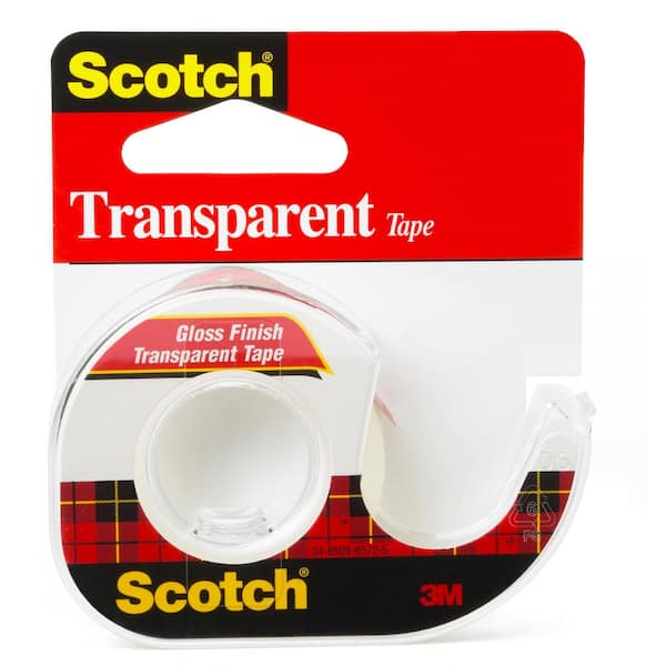 Scotch 1/2 in. x 12.5 yds. Transparent Tape (Case of 144)