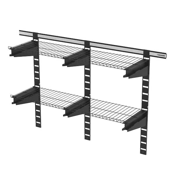 Husky Slat Wall And Track 28 In Wire, Track Shelving Home Depot