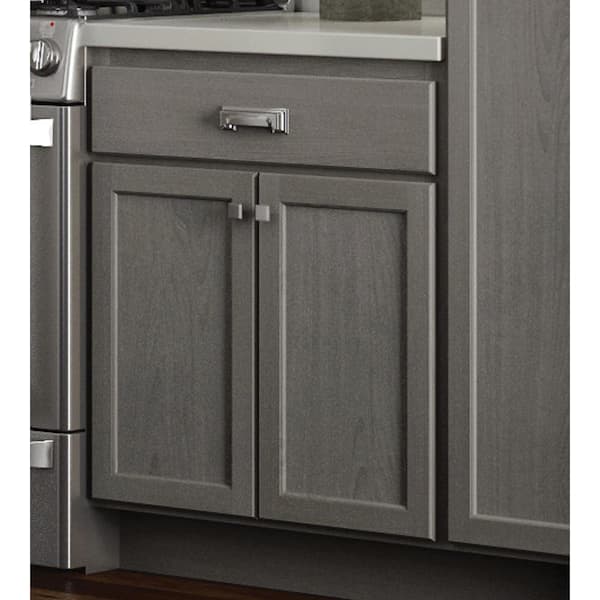 Hampton Bay 24 in. W x 24 in. D x 34.5 in. H Assembled Drawer Base Kitchen  Cabinet in Unfinished with Recessed Panel KDB24-UF - The Home Depot