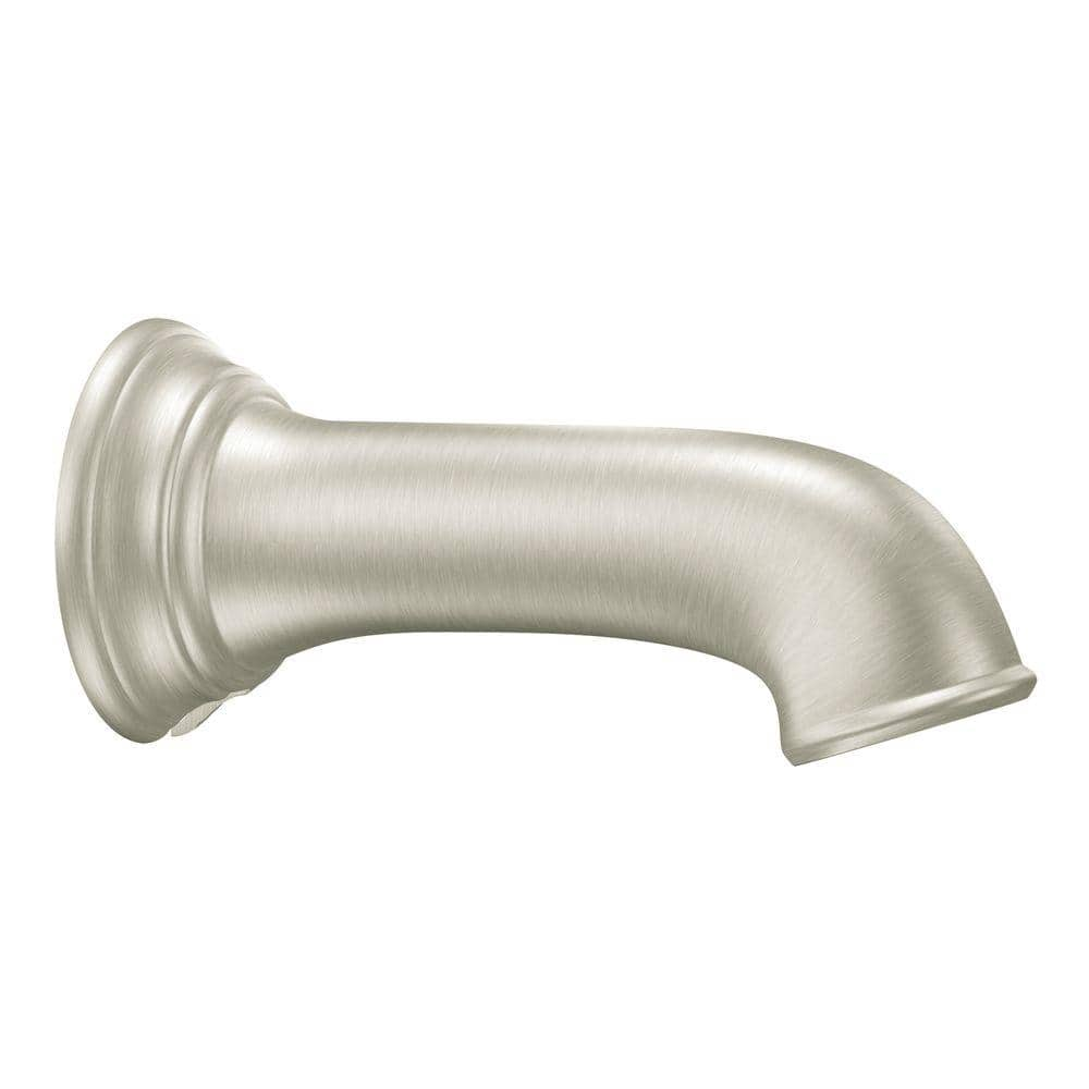 MOEN Brantford NonDiverter Tub Spout in Brushed Nickel 3858BN The