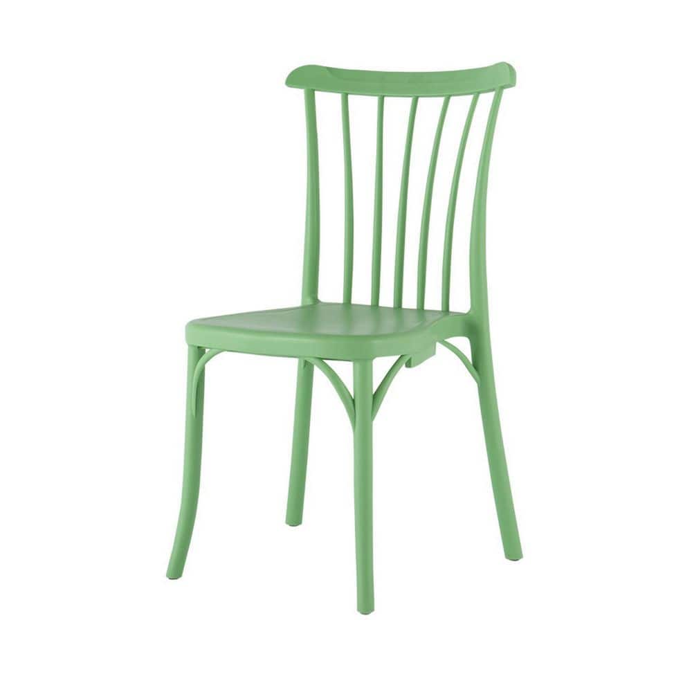Green Plastic Armless Dining Chair Without Cushion price history on PriceWatchPro