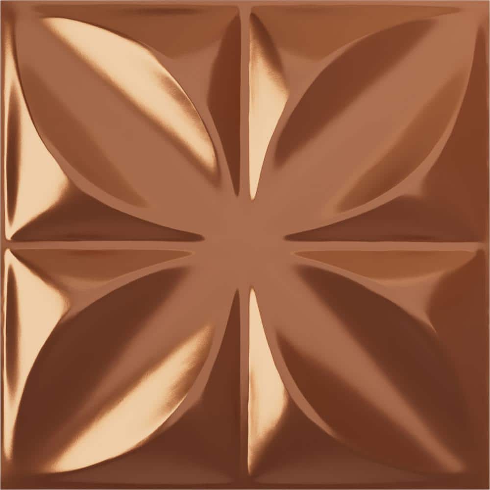 "11-7/8""W x 11-7/8""H Helene EnduraWall Decorative 3D Wall Panel, Copper (12-Pack for 11.76 Sq.Ft.)" price history on PriceWatchPro