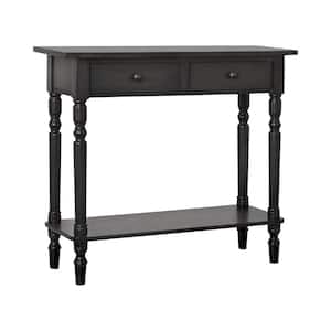 Tamal 32 in. H Gray Wood Desk with 2-Drawers