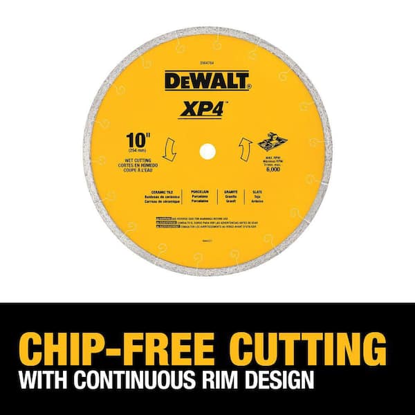 DEWALT XP4 10 in. x 1/16 in. Premium Wet Diamond Blade DW4764