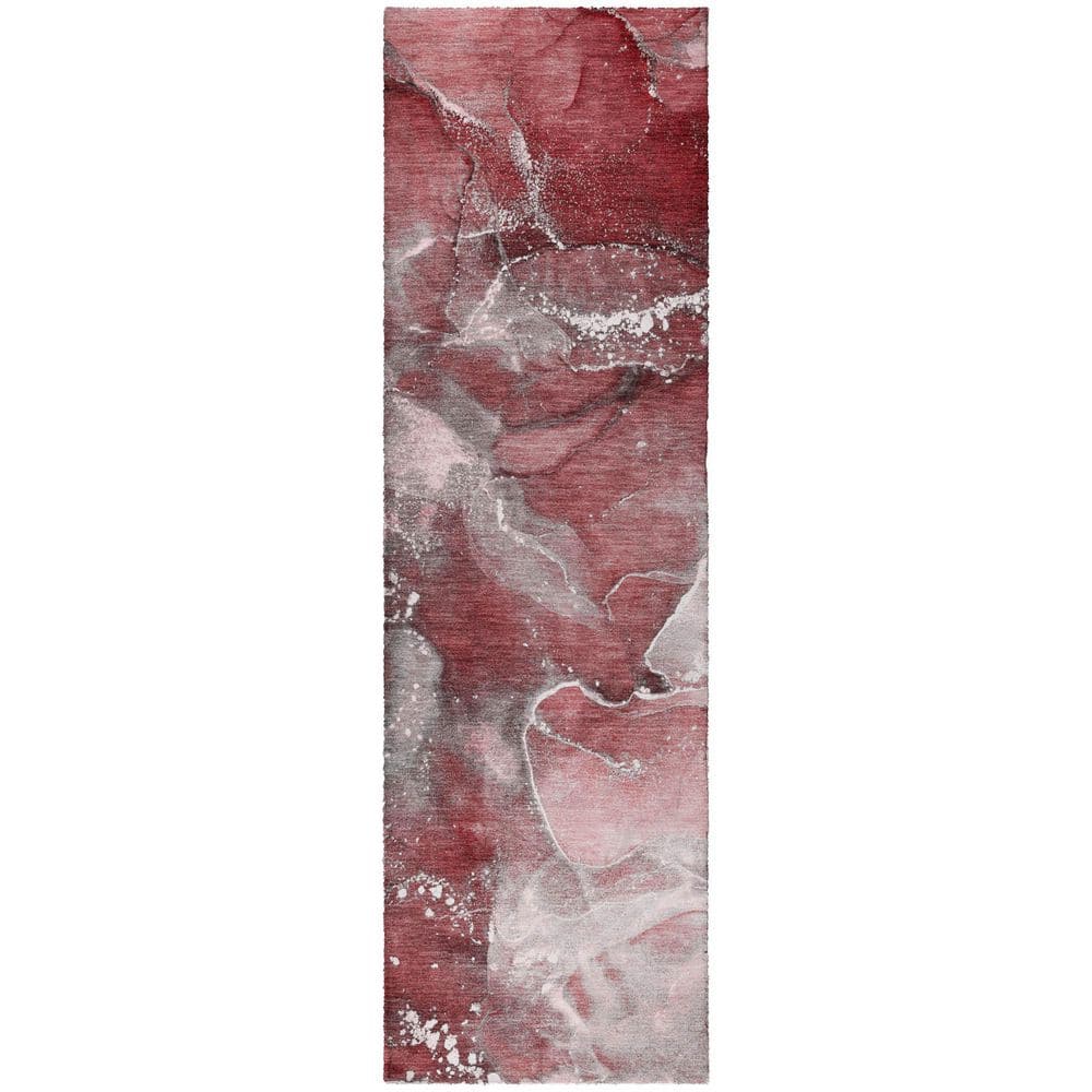 Dream Shag Premium Machine Washable Abstract ADS518 Merlot 2 ft. x 7 ft. Runner Rug price history on PriceWatchPro