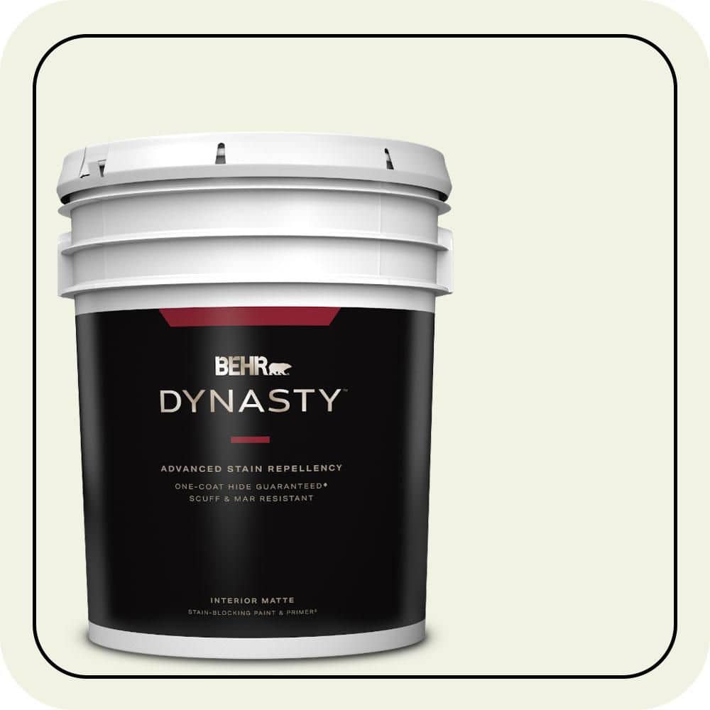 5 gal. #W-F-710 Hushed White Matte Interior Stain-Blocking Paint & Primer price history on PriceWatchPro