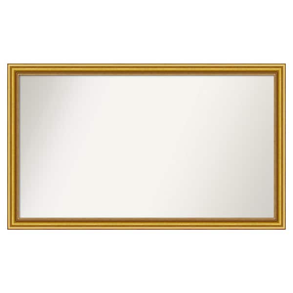 Amanti Art Townhouse Gold 49.75 in. x 29.75 in. Custom Non-Beveled Wood Framed Batthroom Vanity Wall Mirror