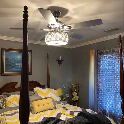 Chandelier Ceiling Fans With Lights, Ceiling Fan Or Chandelier In Bedroom