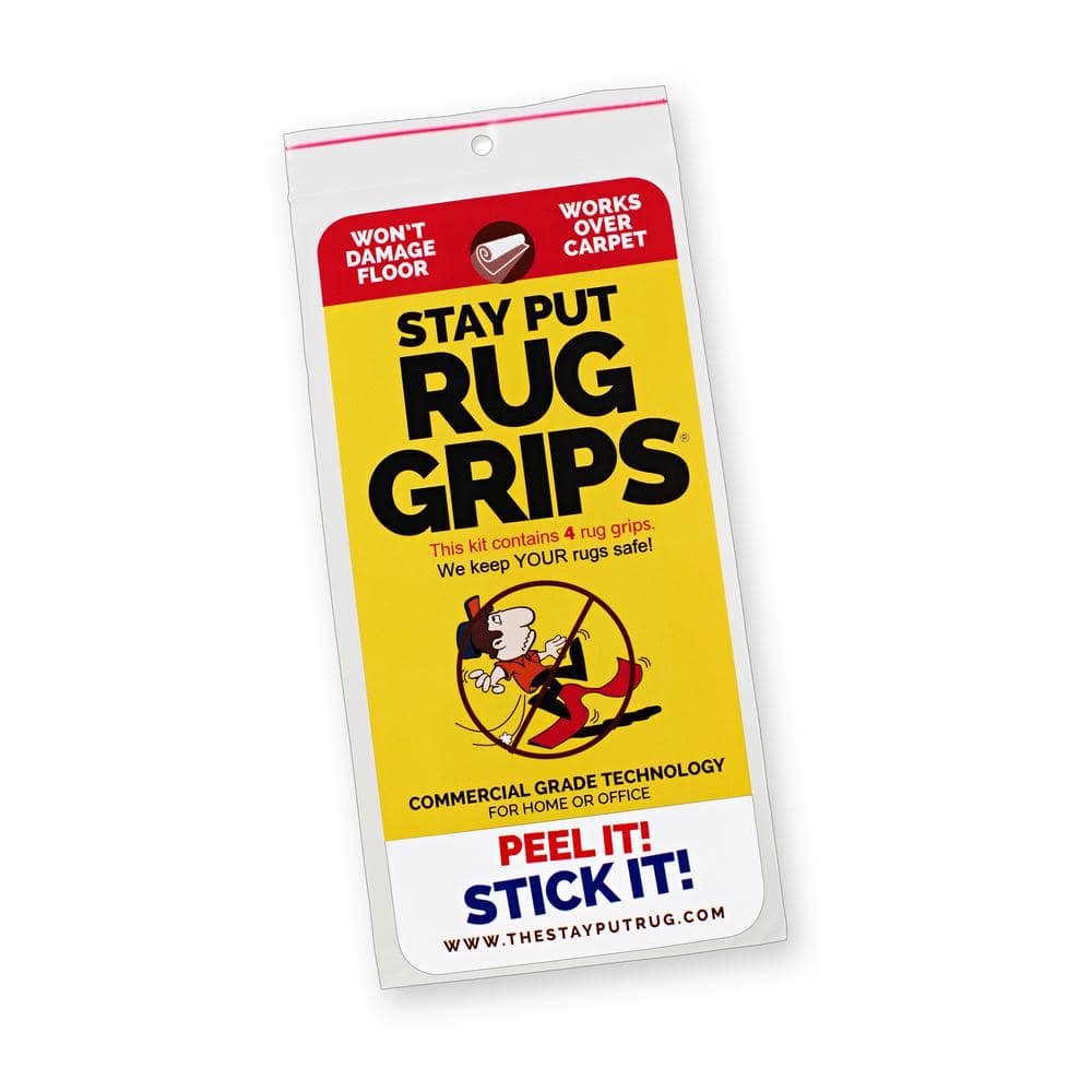 GEORGIO INNOVATIONS STAY PUT RUG GRIPS - 4PACK - Keeps rugs in place ...