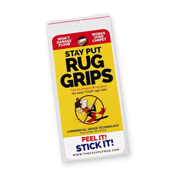 GEORGIO INNOVATIONS STAY PUT RUG GRIPS - 4PACK - Keeps rugs in place - nonslip