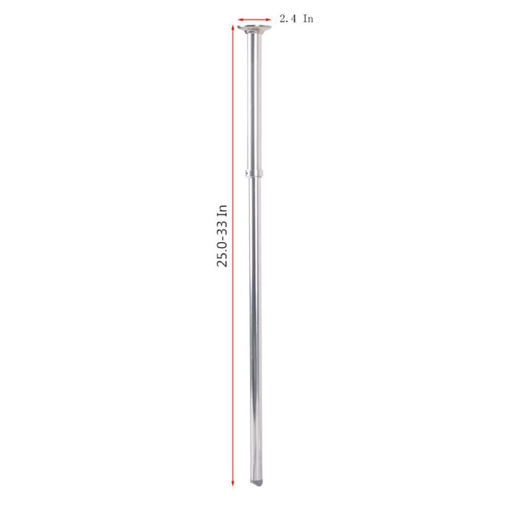 Adjustable Chrome Rustproof Ceiling Support Bar for Shower Curtain Rod
