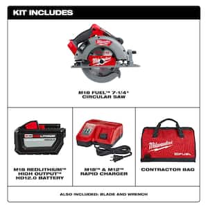 M18 FUEL 18V Lithium-Ion Brushless Cordless 7-1/4 in. Circular Saw Kit with M18 FUEL SURGE Impact Driver