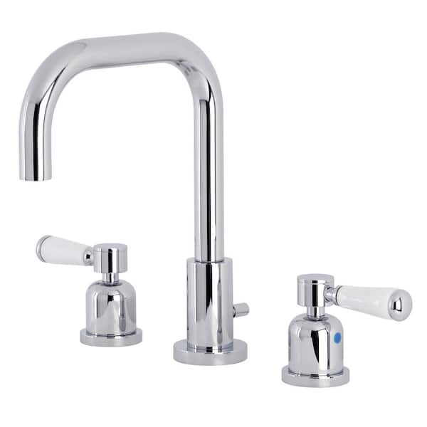 Kingston Brass Paris 8 in. Widespread 2-Handle Bathroom Faucet in Polished Chrome