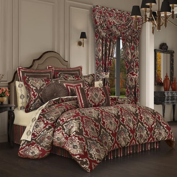 QUEEN STREET NEW YORK Chandler 4Pc. Chocolate Polyester Queen