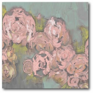 30 in. x 30 in. "Blush Pink Flowers II" Gallery Wrapped Canvas Printed Wall Art
