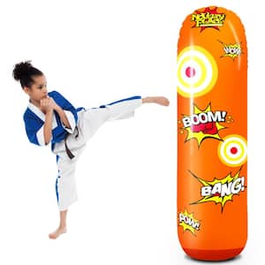 4 ft. Kid's Inflatable Punching Bag Free Standing Buddy Hit and Bounce Back Air Bop Toy