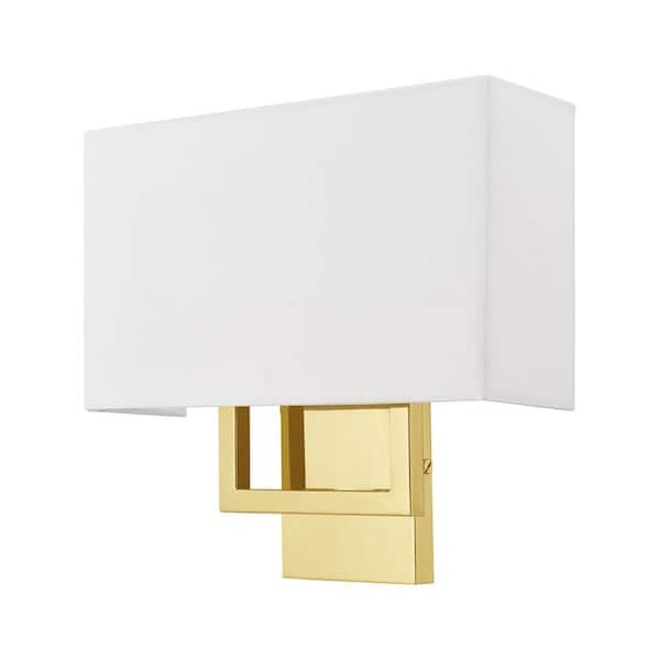 AVIANCE LIGHTING Prithchard 4.375 in. Polished Brass ADA Wall Sconce