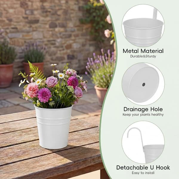 plant pot medium Black Grant Ceramic Planters Duo - Medium (tall) main image 1