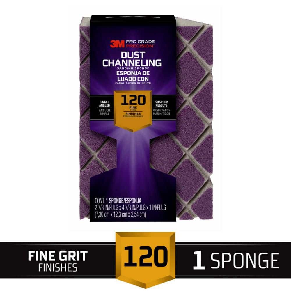 Pro Grade Precision 4-7/8 in. x 2-7/8 in. x 1 in. 120 Grit Fine Ultra Flexi
