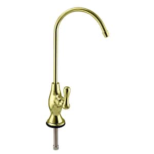 10 in. Classic Single-Handle Cold Water Dispenser Faucet, Polished Brass