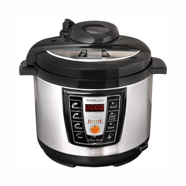 5.2 Qt. Black and Silver Electric Pressure Cooker with Browning Control 5.2 Qt. Black and Silver Electric Pressure Cooker with Browning Control