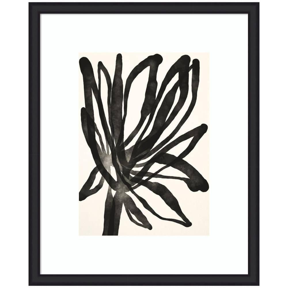 "Oliver ""Dark Floral"" by Alicia Bock Flowers Framed Art Print 43 in. x 35 in." price history on PriceWatchPro