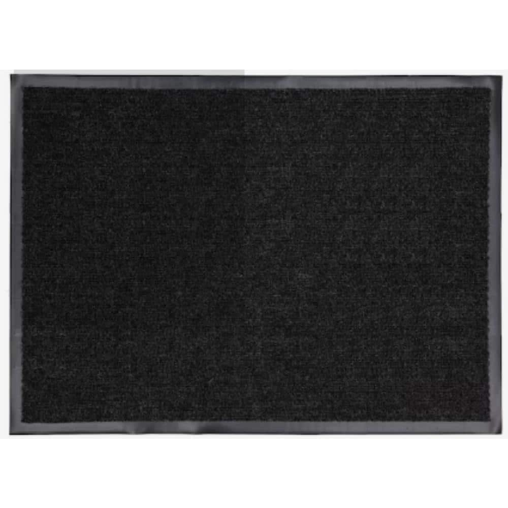 Mohawk Home Multi Use Flat Black Needlepunch 3 ft. x 20 ft. Indoor ...