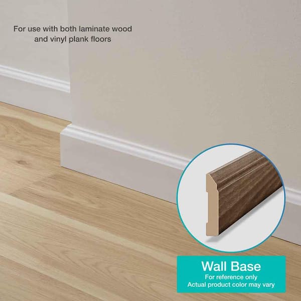 Feather 0.62 in. T x 3.3 in. W x 94.5 in. L Base Molding