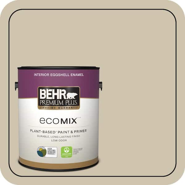 1 gal. Home Decorators Collection #HDC-NT-18 Yuma Sand Eggshell Enamel EcoMix Plant-Based Interior Paint & Primer