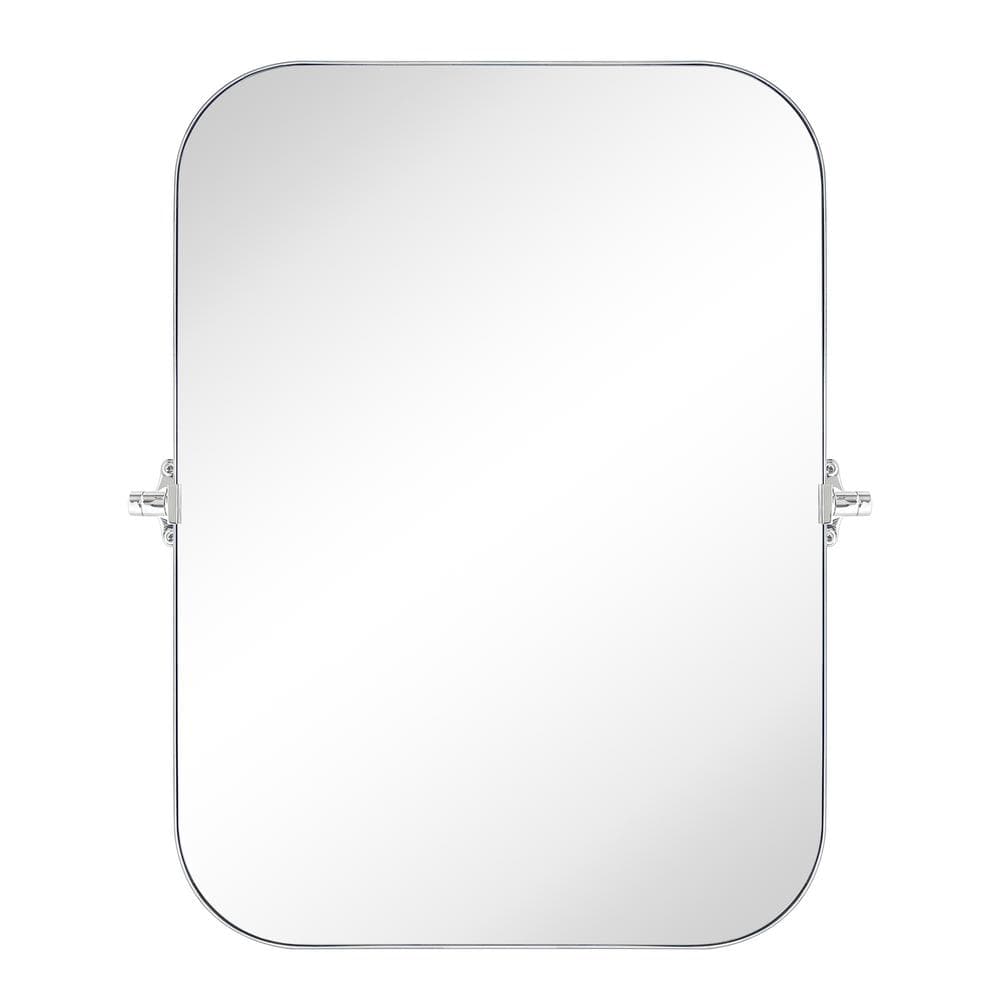 TEHOME 22 in. W x 30 in. H Rectangular Stainless Steel Framed Pivoting