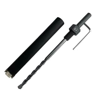 1 in. Dry/Wet Multipurpose Core Bit for Masonry, Concrete, and Natural Stone #30/40 Diamond Grit 1/2 in. Shank Pilot bit