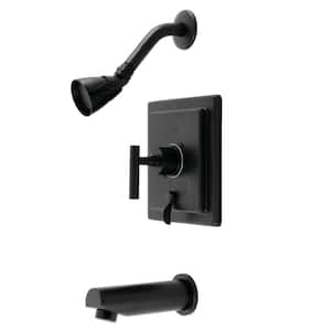 Manhattan Single Handle 1-Spray Tub and Shower Faucet 1.8 GPM with Corrosion Resistant in. Matte Black
