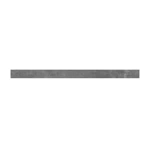Piedmont Harlan Gray 0.75 in. T x 2.33 in. W x 94 in. L Luxury Vinyl Overlapping Stair Nose Molding