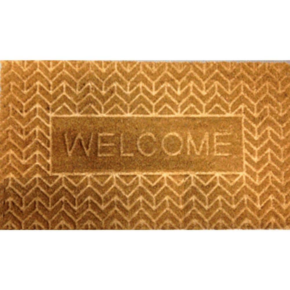 TrafficMaster PVC Pressed 18 in. x 30 in. Chevron Door Mat KFF/THD/142