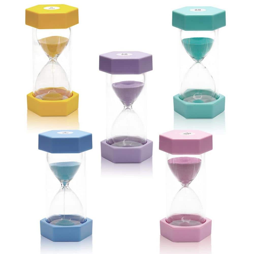 5-Piece Marcaron Colorful Sand Timers, Acrylic Hourglass Timer, 3/5/10/20/30 Minutes Sandglass for Classroom and Home price history on PriceWatchPro