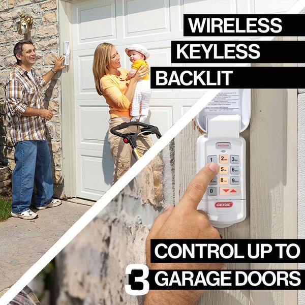 Safe & Secure Access Compatible with All Genie Intellicode Garage Door Openers Genie Garage Door Opener Wireless Keyless Keypad Model GK-R 1 Pack Easy Entry into the Garage With a PIN