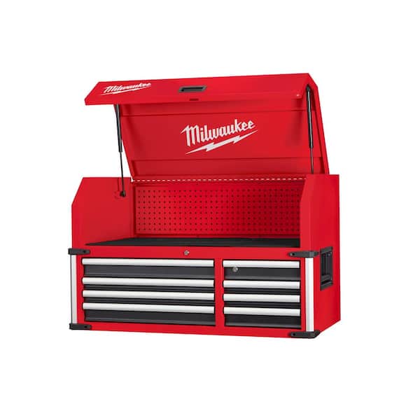 Milwaukee 41 x 22 in. D 18 Drawer Heavy Duty Tool Storage Tool Chest  Combo in Rd 48-22-8549 The Home Depot
