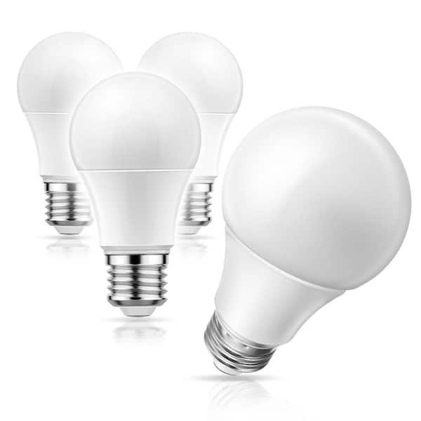 100-Watt Equivalent E26 A19 Grow Light Bulb Full Spectrum Non-Dim Indoor Plant Lighting (4-Pack)