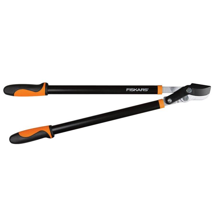 Fiskars 1-3/4 in. Cut Capacity Steel Blade, 28 in. Power-Lever Bypass Lopper with SoftGrip Handles